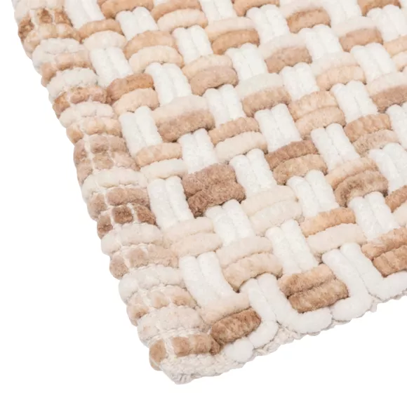 Alfombra de baño algodón (50 x 75 cm) Tresse Topo