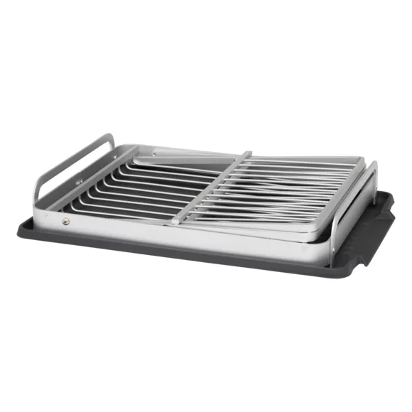 Opvouwbare aluminium keuken afdruiprek (44 x 31 cm) Splash Grijs