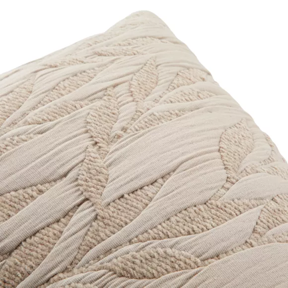 Cojín rectangular de gasa de algodón (38 x 58 cm) Letho Beige