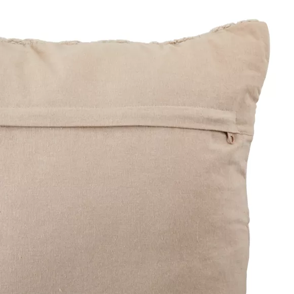 Cojín cuadrado de gasa de algodón (50 x 50 cm) Letho Beige