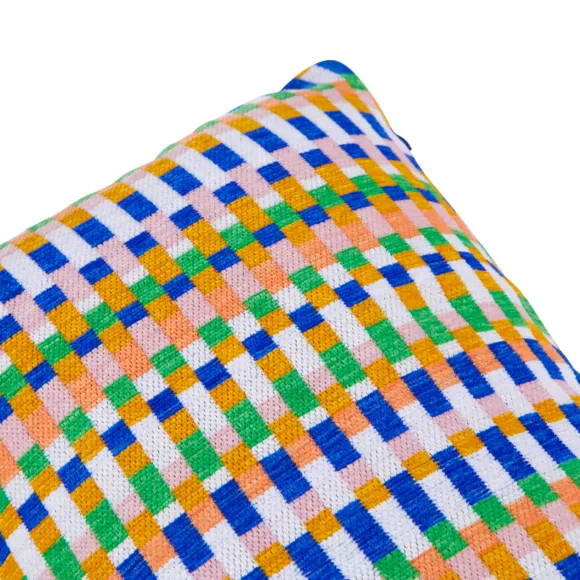 Cojín rectangular bordado (30 x 50 cm) Disso Multicolor