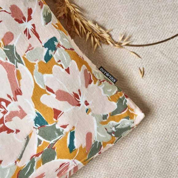 Funda de almohada rectangular de gasa de algodón (50 x 70 cm) April Multicolor