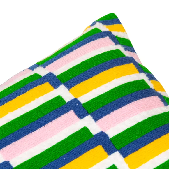 Cojín rectangular bordado (35 x 75 cm) Disso Multicolor