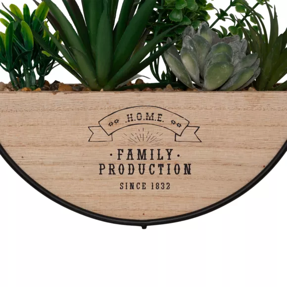 PLANTE SUSP RND BOIS KRIST D20 L. 20 x P. 6 x H. 20 cm