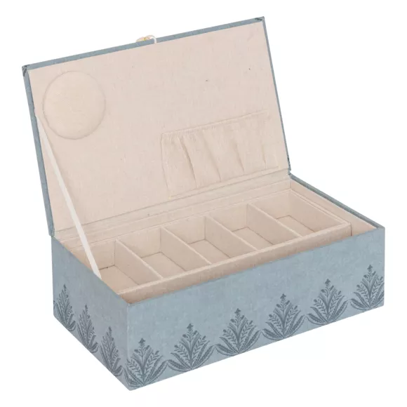 BOITE COUTURE WILD BLEU L30 L. 30 x P. 18,5 x H. 10 cm
