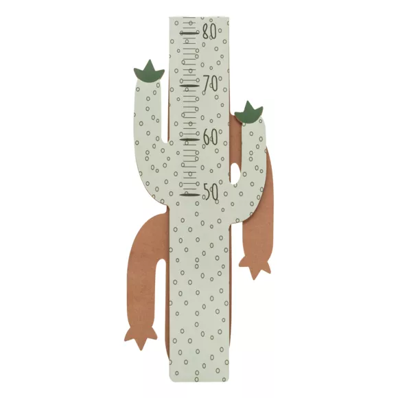 Houten kinder meetlat muur (H 140 cm) Cactus Groen