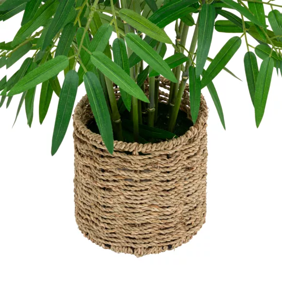 Kunstpflanze im geflochtenen Topf (H100 cm) Bambou Ly