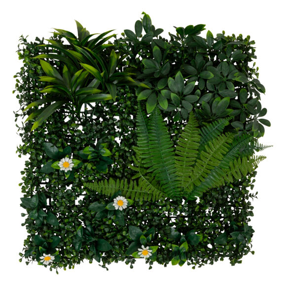 Vierkante plantenmuur (50 x 50 cm) Jungle Groen