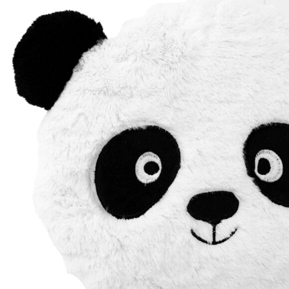 Kissen rund Kinderzimmer (27 cm) Panda Weiß