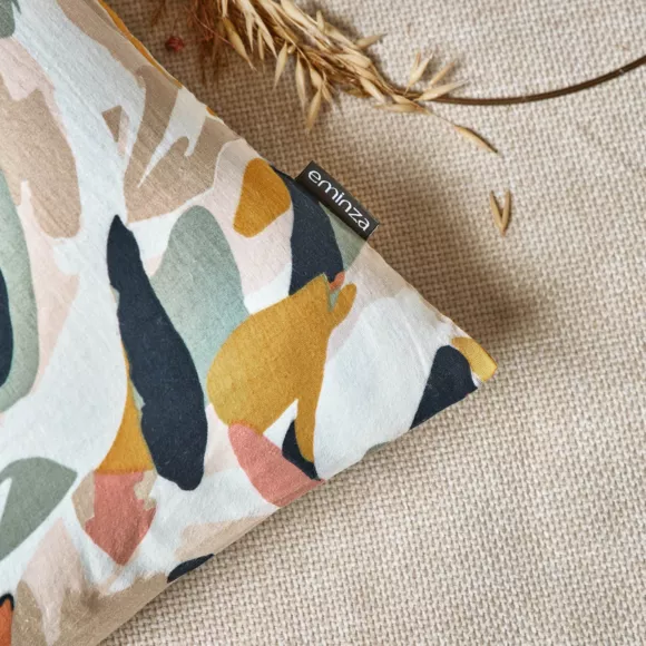 Funda de almohada cuadrada gasa de algodón (60 x 60 cm) Mathilda Multicolor