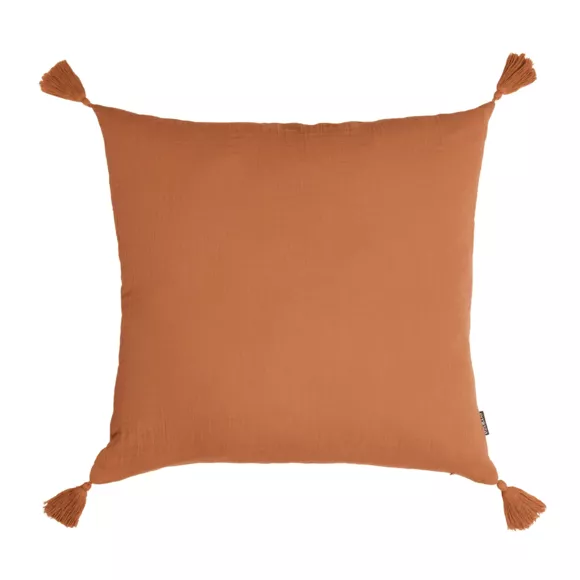 Cuscino quadrato garza di cotone (40 x 40 cm) Gaïa Albicocca