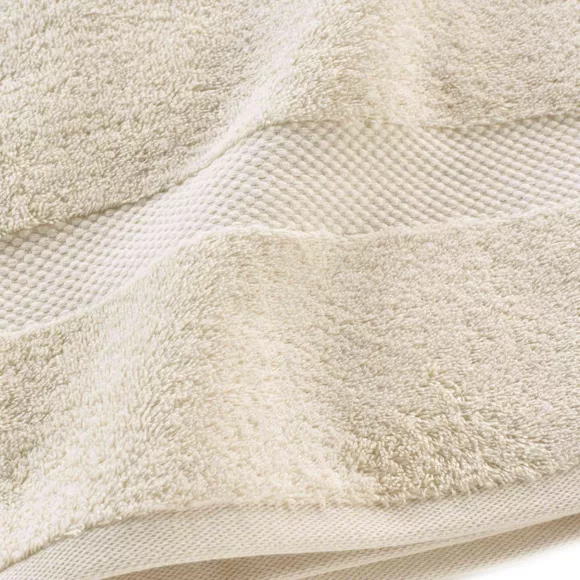 Handtuchset 50x90 cm x2 + Handtuch 70x130cm x2 + Waschlappen x2 Elegance Beige