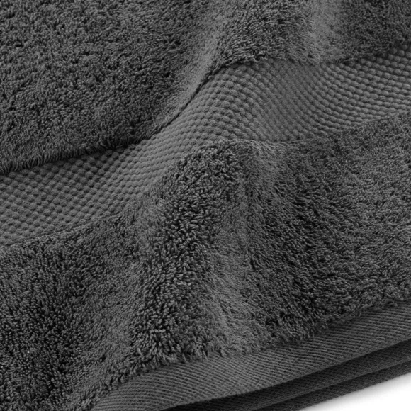 Handtuchset 50x90 cm x2 + Handtuch 70x130cm x2 + Waschlappen x2 Elegance Anthrazitgrau