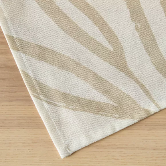 EM - Nappe en coton enduit 150 x 350 cm GALICE naturel