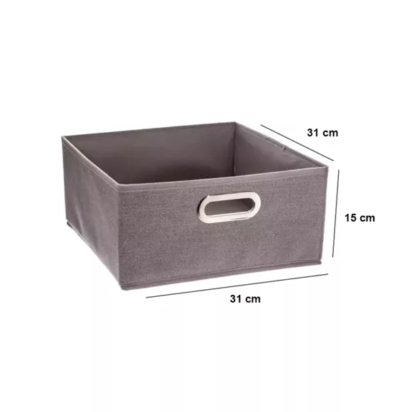 Cesto para ordenar (31 x 15 cm) Helena Gris claro