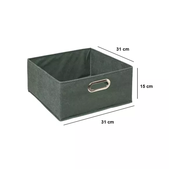 Contenitore portaoggetti (31 x 15 cm) Helena Verde cachi