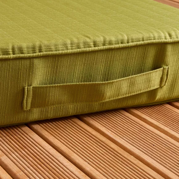 Cojín para suelo de exterior extraíble (45 x 45 cm) Sunset Verde oliva
