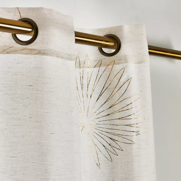 Visillo con ojales (140 x 240 cm) Lotus Beige