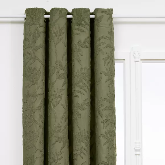Cortina tejida (135 x 260 cm) Willow Verde celadón