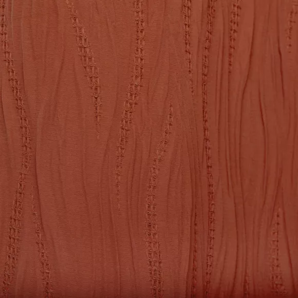 Cortina con efecto plisado (135 x 260 cm) Maely Terracota