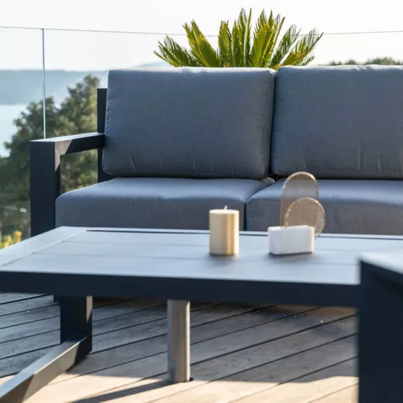 Mesa de centro rectangular Elba - Antracita