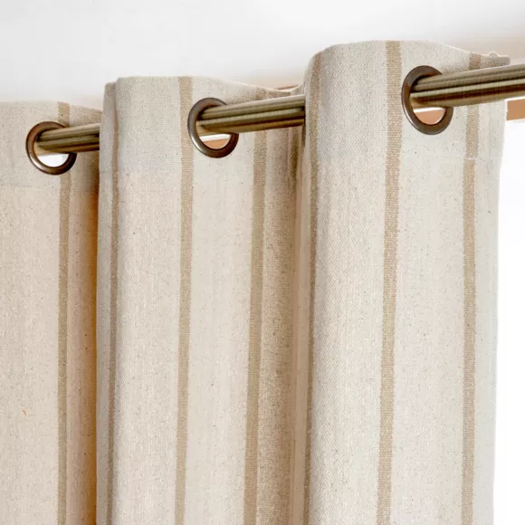 Katoenen gordijn (135 x 260 cm) Ocealys Beige