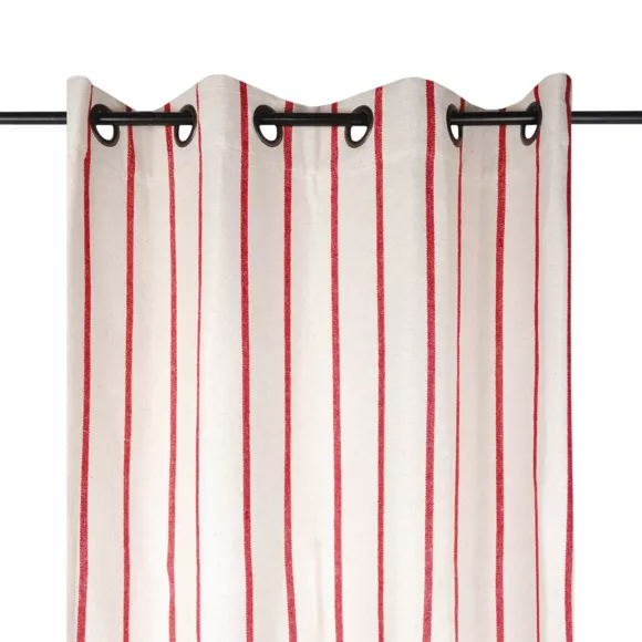 Katoenen gordijn (135 x 260 cm) Ocealys Rood