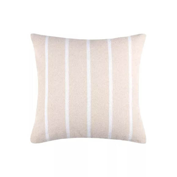 Cojín exterior cuadrado de tela de algodón (50 x 50 cm) Ocealys Blanco