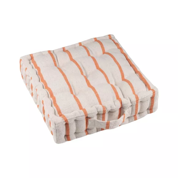 Cojín de suelo exterior de tela de algodón (45 x 45 cm) Ocealys Coral