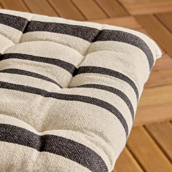 Coussin de chaise extérieur carré (38 x 38 cm) Nautica Gris ardoise