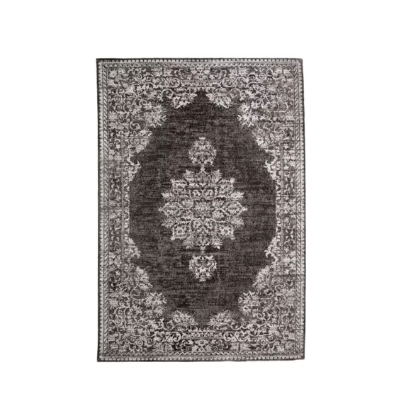 Alfombra rectangular de salón de jacquard (140 x 200 cm) Sana Gris