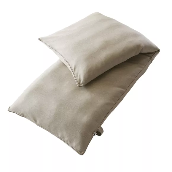 Abnehmbares Sonnenliegen-Kissen (190 x 70 cm) Naia Beige Sandfarben