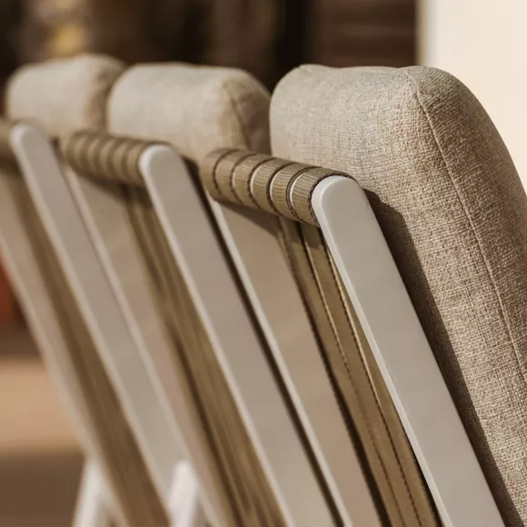 Sillón de jardín aluminio Long Beach Blanco