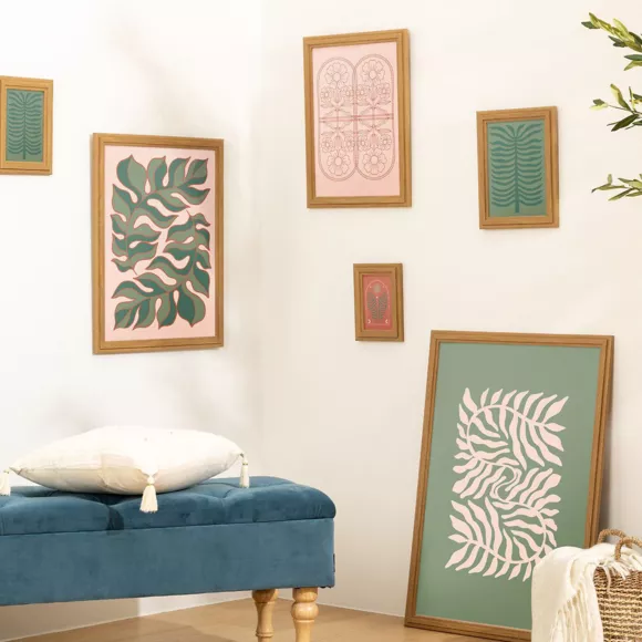 Cadre photo mural bois (30 x 40 cm) Alix Marron