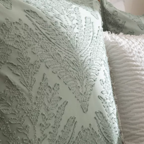 Funda nórdica y dos fundas de almohadas de microfibra (240 x 220 cm) Wild Verde celadón
