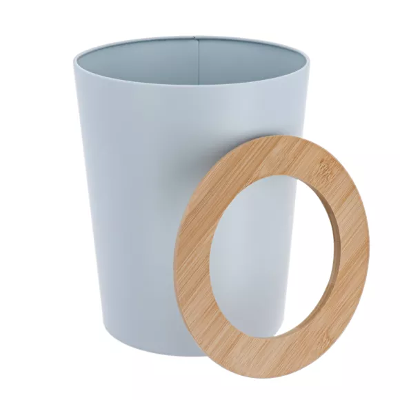 Badkamer vuilnisbak 5L Purebamboo Lichtblauw