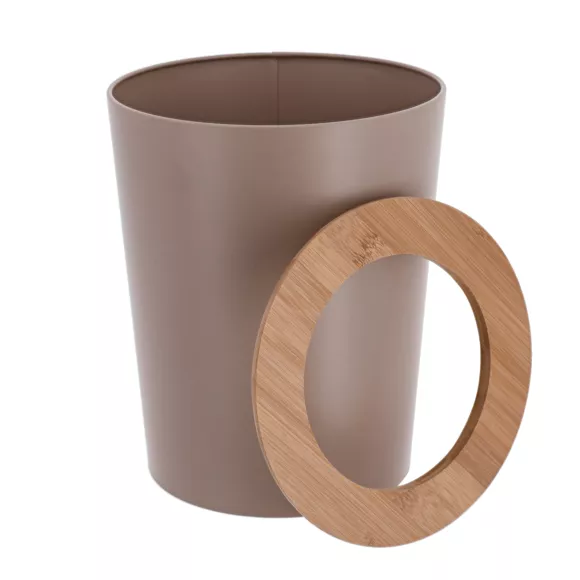 Badkamer vuilnisbak 5L Purebamboo Cappuccino