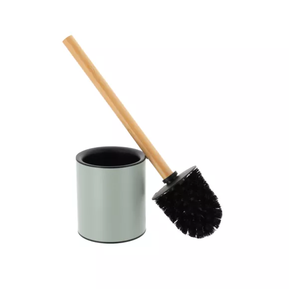 BROSSE WC METAL TIGE BAMBOU - VERT EUCALYPTUS