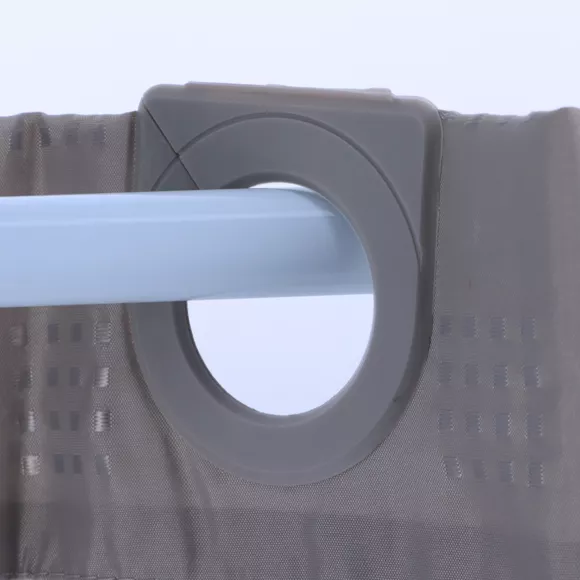 Rideau de douche (200 cm) Carré Gris