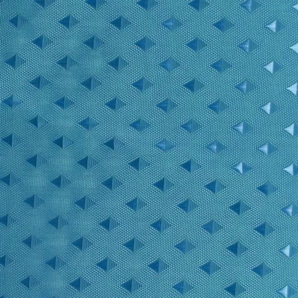 RIDEAU DE DOUCHE POLYESTER 180X200 CM MOTIFS DIAMANTS - BLEU CANARD