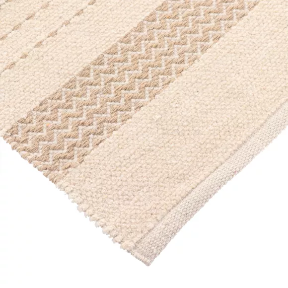 TAPIS CILAOS COTON/AUTRES FIBRES 45X90 CM - NATUREL/BEIGE