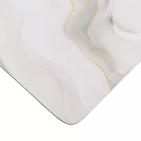 Antislip natuurlijk rubberen badmat (45 x 60 cm) Iconisch Wit