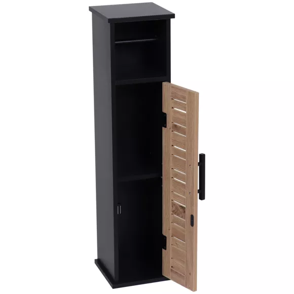 MEUBLE RESERVE ET DEROULEUR PAPIER WC 1 PORTE /1 ETAGERE INTERIEURE - BERGEN