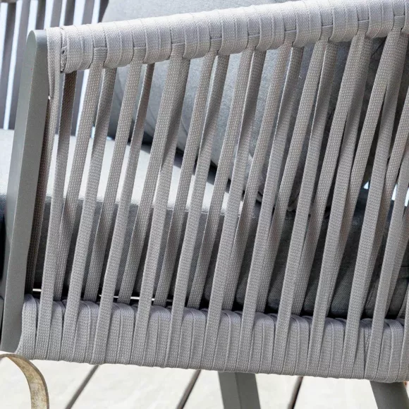 Set di mobili da giardino Amalfi Grigio antracite 5 posti