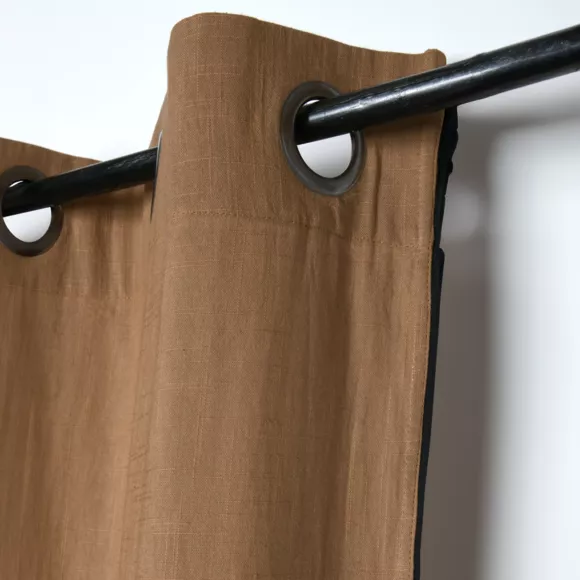 Katoenen gordijn (140 x 260 cm) Helios Camel
