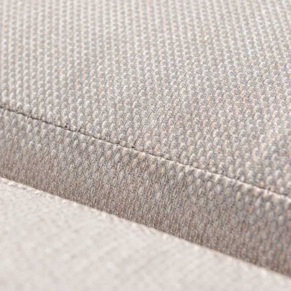 Salon de jardin d'angle aluminium 5 places Elba Blanc et taupe