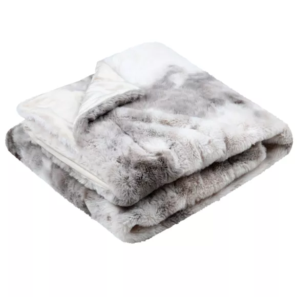 Plaid fausse fourrure (180 x 220 cm) Harald Beige