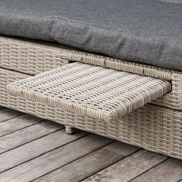 Doppelliege / Loungesofa Calvi - Grau/Dunkelgrau