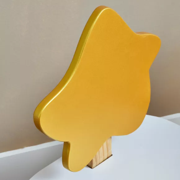 Kindertisch und 1 Kinderstuhl Holz (H44 cm) Stars Weiß