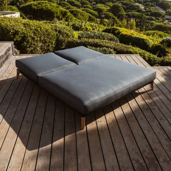 Doppelliege Aluminium Monte Carlo - Anthrazitgrau